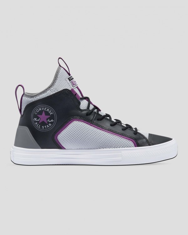 Converse Chuck Taylor All Star Ultra Dramatic Nights Grå Sort Sko Danmark - Converse Mid Sneakers Da